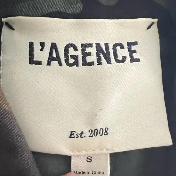 NWOT L'AGENCE Cromwell Camouflage Military Jacket Green Multi Casual Women Small - Picture 13 of 14